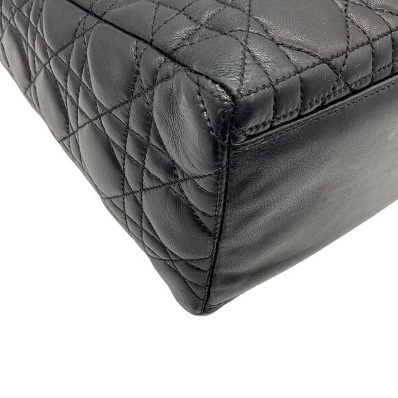 Christian Dior Vintage 1997 Black Cannage Medium Lady Dior Bag - Picture 8 of 11